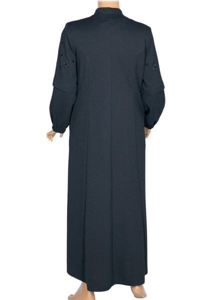 Hesna Kadın Miray Büyük Beden Baharlık Kuplu Lacivert Pardesü indirimleri