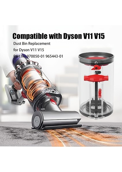 Dyson V11 V15 SV14 SV15 SV22 ile Uyumlu Elektrikli Süpürge Toz Kutusu modelleri