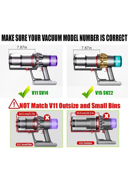 Dyson V11 V15 SV14 SV15 SV22 ile Uyumlu Elektrikli Süpürge Toz Kutusu indirimleri