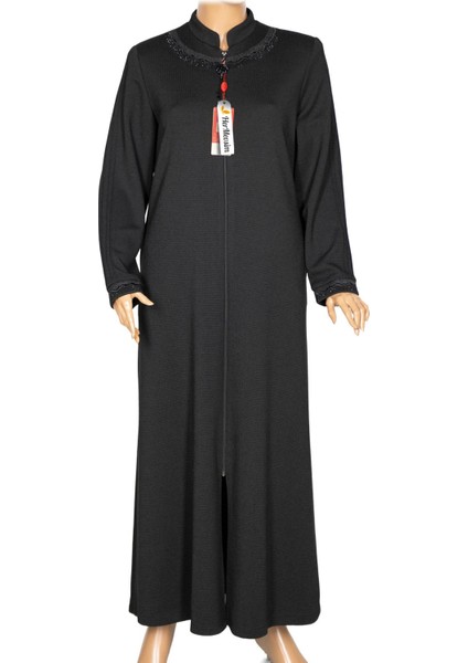 Hesna Kadın Efnan Büyük Beden Baharlık Boydan Siyah Pardesü fiyatları