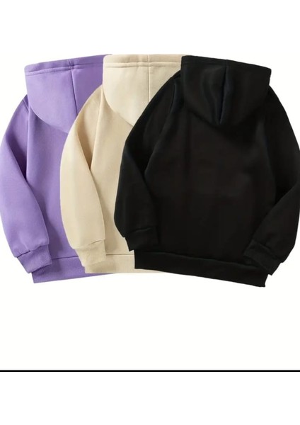 Punıx Kıds Şehir Isimleri Baskılı Kapüşonlu 3 Iplik Kalın Kışlık Kız Çocuk 3'lü Sweatshırt fiyatları