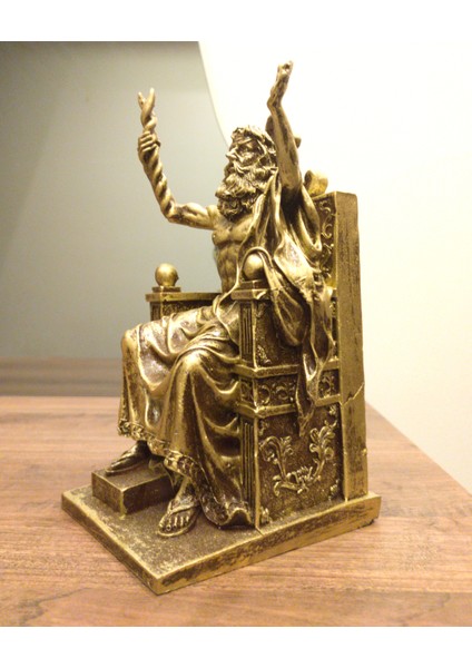 Tahtında Oturan Zeus Biblo Heykel Ev Dekor Tasarım Hediyelik fiyatları