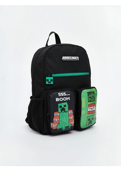 Lcw Accessorıes Siyah Minecraft Baskılı Erkek Çocuk Sırt Çantası fiyatları