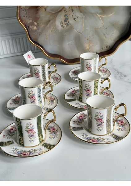 Türk Kahve Fincanı Cyrus 6 Kişilik 12 Parça