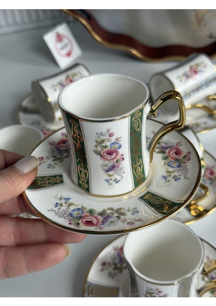 Türk Kahve Fincanı Cyrus 6 Kişilik 12 Parça indirimleri