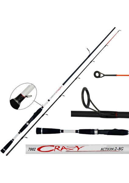 Crazy 210 cm Lrf Kamışı 2-8 gr fiyatları