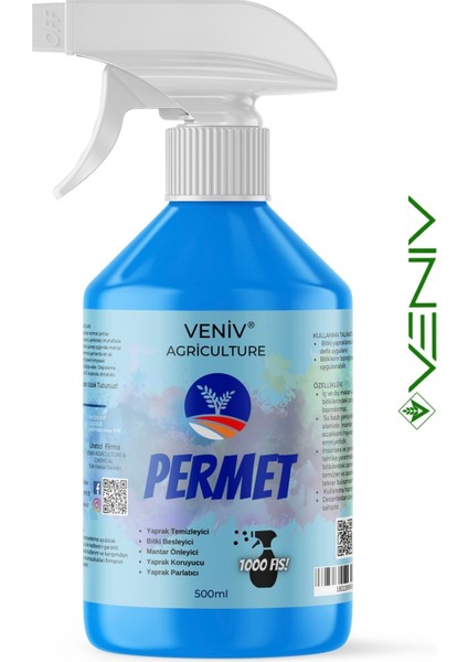 3V Permet Bitki Mantar Önleyici- Anti Fungus + Bitki Besini