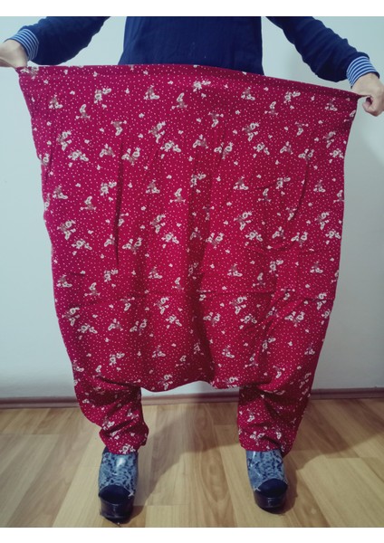 Adana Şalvarı Viskon Basma Kumaş, Otantik Bohem Desenli Cepli Şalvar %100 Pamuk fiyatları