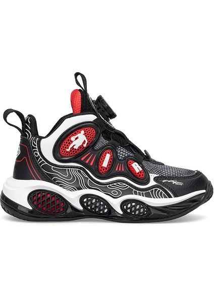 FK25-1822 Filet Erkek Çocuk Basketbol Ayakkabısı Siyah - Kırmızı