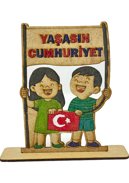Çocuklar Için 29 Ekim Cumhuriyet Bayramı Ahşap Boyama Etkinliği | "yaşasın Cumhuriyet" Figürü modelleri