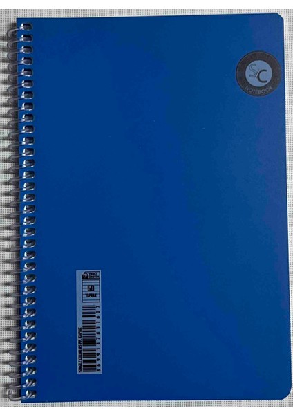 Sıngle Color A5 60 Yaprak Çizgili Pp Kapak Spiralli Defter Lacivert