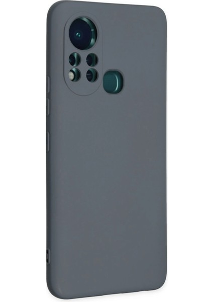 Infinix Hot 11S Kılıf Nano Içi Kadife Silikon - Gri