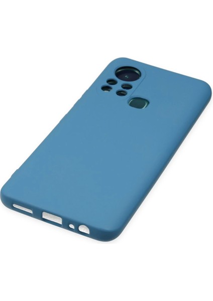 Infinix Hot 11S Kılıf Nano Içi Kadife Silikon - Mavi