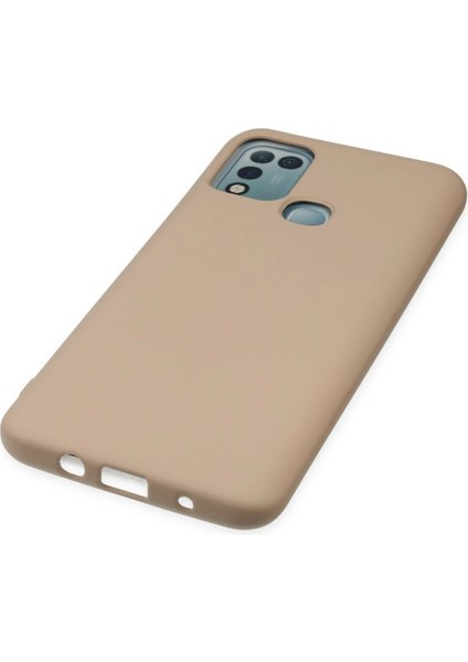 Infinix Hot 10 Play Kılıf Nano Içi Kadife Silikon - Pudra