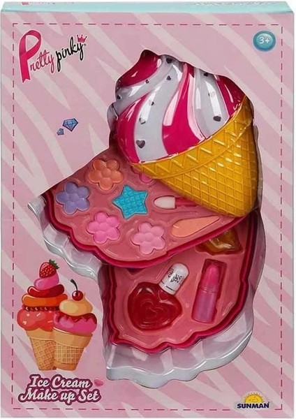 Dondurma Şekilli 2 Katlı Makyaj Güzellik Seti fiyatları