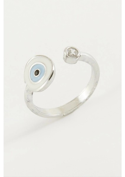 Nazar Mineli Taşlı Yüzük