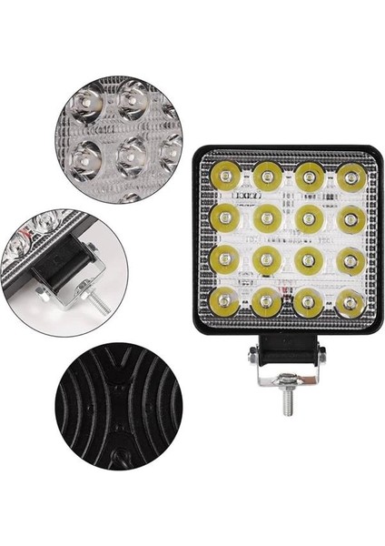 16 Ledli Çalışma Lambası Araç Görüş Lambası Oto Lamba