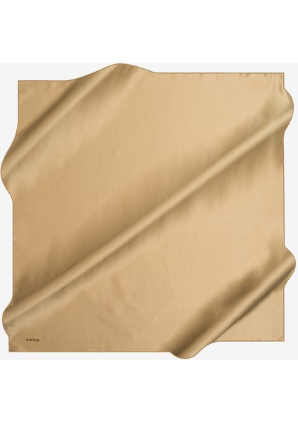 Bej Düz Taşlanmış İpek Krep Saten Eşarp / 90X90 / 7747758-364 fiyatları
