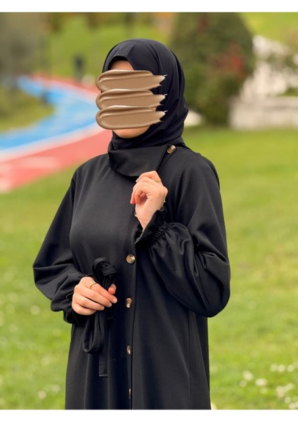 Ankanoor Anvelop Yandan Düğmeli Örme Elbise ANKA255113