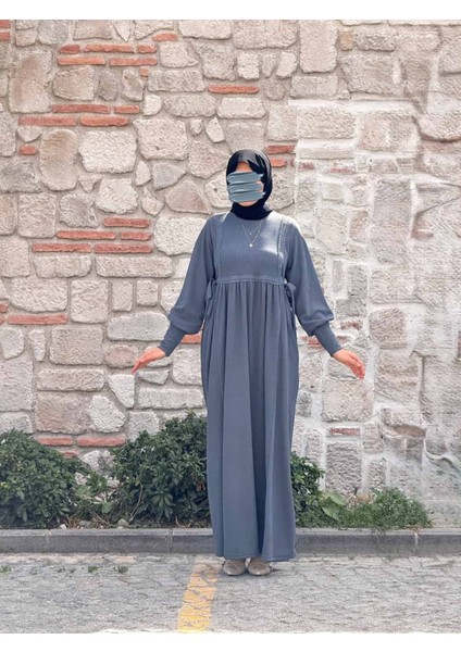 Ankanoor Yandan Bağlamalı Dantelli Örme Elbise ANKA255105 modelleri