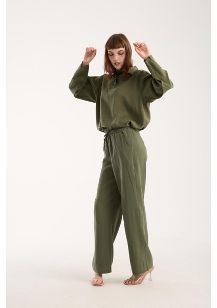 Ipeksi Yumuşaklıkta Modal Kumaş Rahat Kesim Pantolon fırsatları