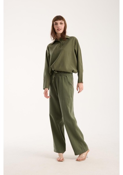 Ipeksi Yumuşaklıkta Modal Kumaş Rahat Kesim Pantolon