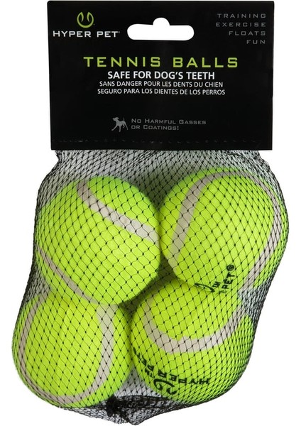 4'lü Tenis Topu Orta Boy Yeşil 6.5 cm