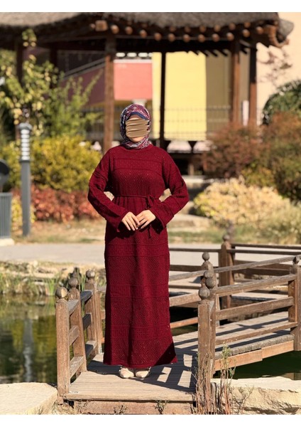 Ankanoor Uzun Kol Içlikli Otantik Otantik Triko Elbise ANKA252004 fırsatları