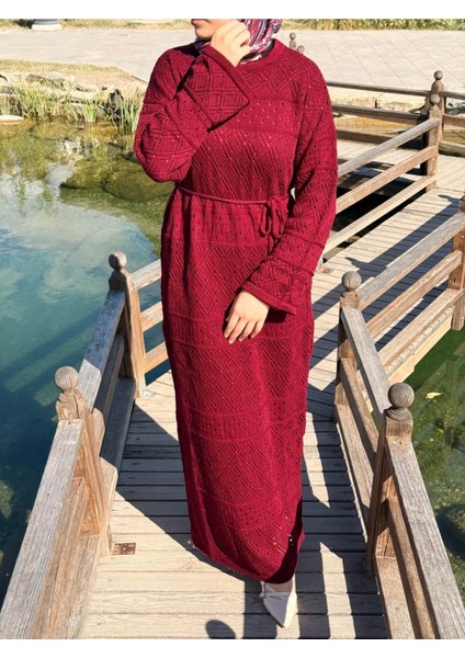 Ankanoor Uzun Kol Içlikli Otantik Otantik Triko Elbise ANKA252004