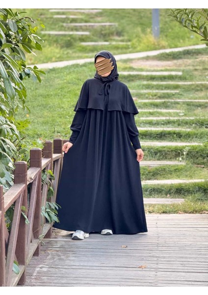 Ankanoor Pelerinli Örme Elbise ANKA255108