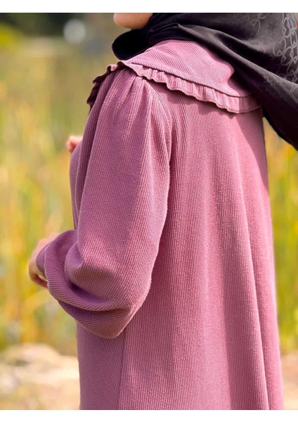 Ankanoor Seyyar Bebe Yakalı Örme Elbise ANKA255106