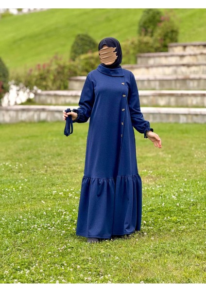 Ankanoor Anvelop Yandan Düğmeli Örme Elbise ANKA255113 modelleri