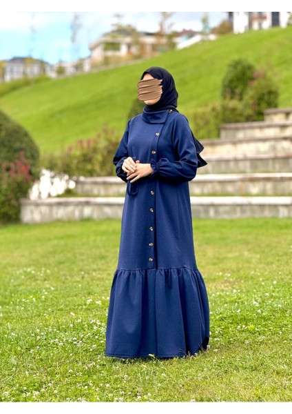 Ankanoor Anvelop Yandan Düğmeli Örme Elbise ANKA255113 fırsatları