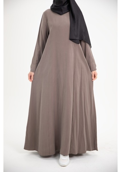 Ankanoor Modal Cupra Yırtmaç Kol Drapeli Elbise ANKA253003 modelleri