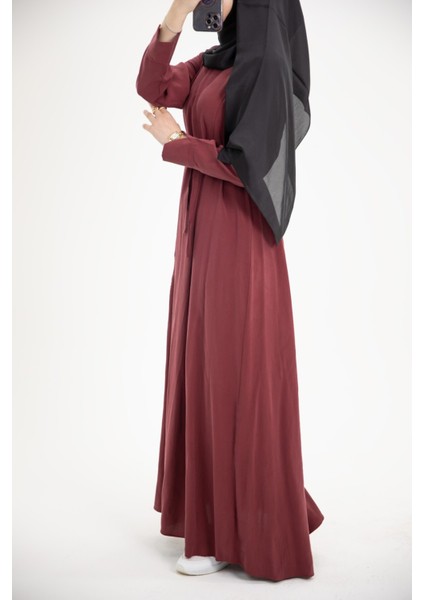 Ankanoor Modal Cupra Yırtmaç Kol Drapeli Elbise ANKA253003 indirimleri