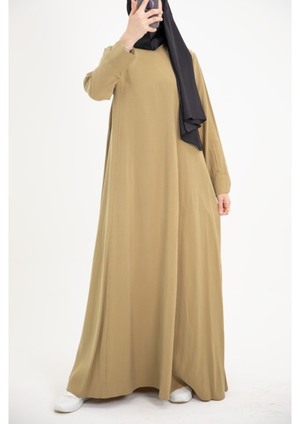 Ankanoor Modal Cupra Yırtmaç Kol Drapeli Elbise ANKA253003 modelleri