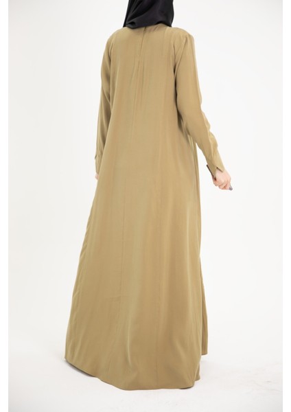 Ankanoor Modal Cupra Yırtmaç Kol Drapeli Elbise ANKA253003 fırsatları