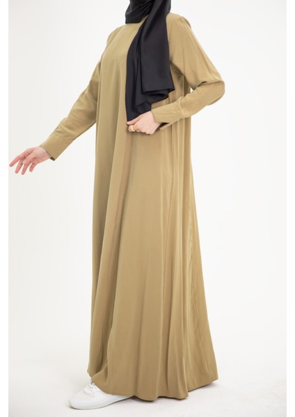 Ankanoor Modal Cupra Yırtmaç Kol Drapeli Elbise ANKA253003 indirimleri