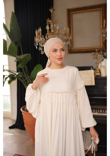 Ankanoor Robalı Büzgülü Oversize Elbise ANKA255093 fiyatları