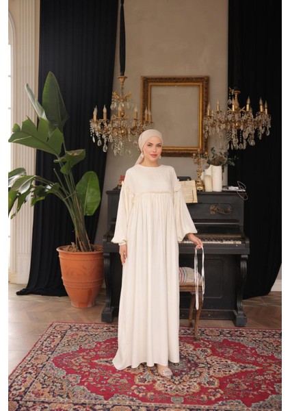 Ankanoor Robalı Büzgülü Oversize Elbise ANKA255093 modelleri