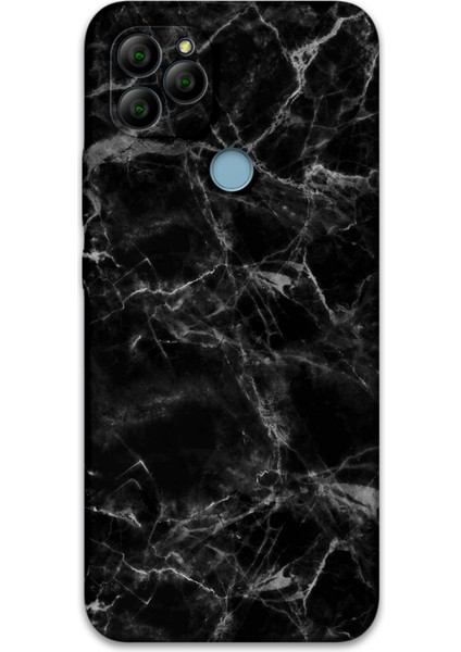 Gm 21 Uyumlu Mermer Desenli Telefon Kılıfı + Ekran Koruyucu - 5815