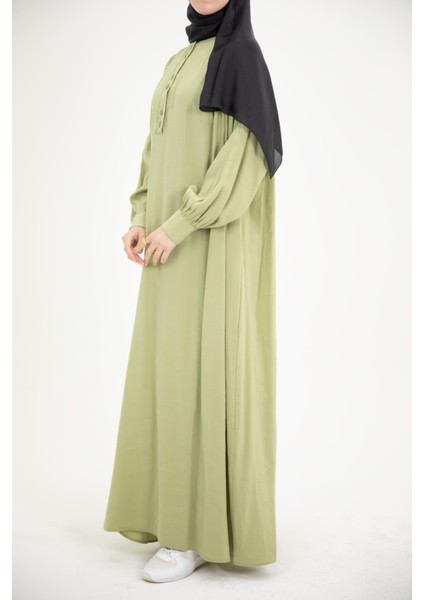 Ankanoor Modal Cupra Büzgü Detaylı Düğmeli Elbise ANKA253002 fırsatları