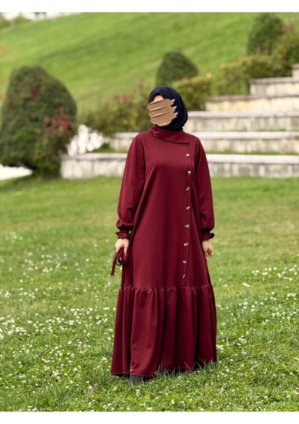 Ankanoor Anvelop Yandan Düğmeli Örme Elbise ANKA255113 modelleri