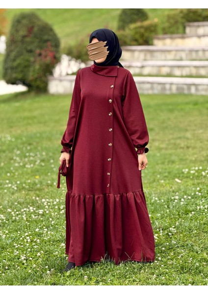 Ankanoor Anvelop Yandan Düğmeli Örme Elbise ANKA255113 indirimleri