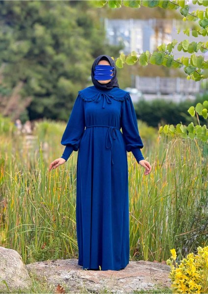 Ankanoor Seyyar Bebe Yakalı Örme Elbise ANKA255106