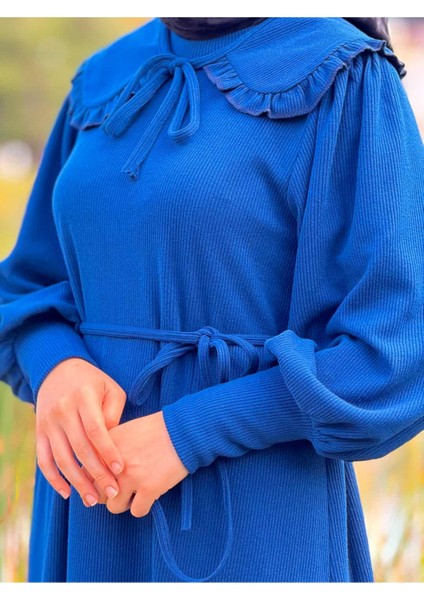 Ankanoor Seyyar Bebe Yakalı Örme Elbise ANKA255106