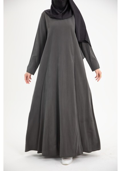 Ankanoor Modal Cupra Yırtmaç Kol Drapeli Elbise ANKA253003 modelleri