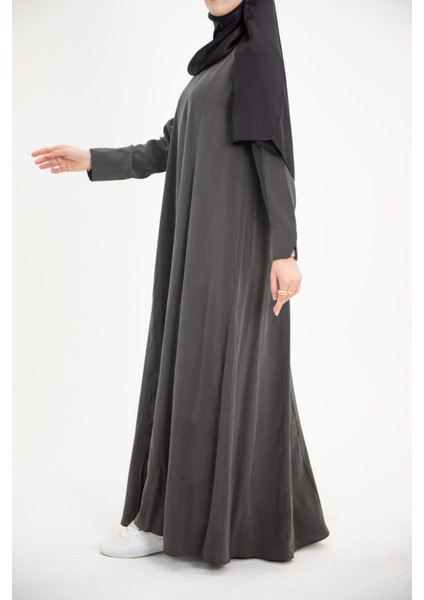 Ankanoor Modal Cupra Yırtmaç Kol Drapeli Elbise ANKA253003 fırsatları