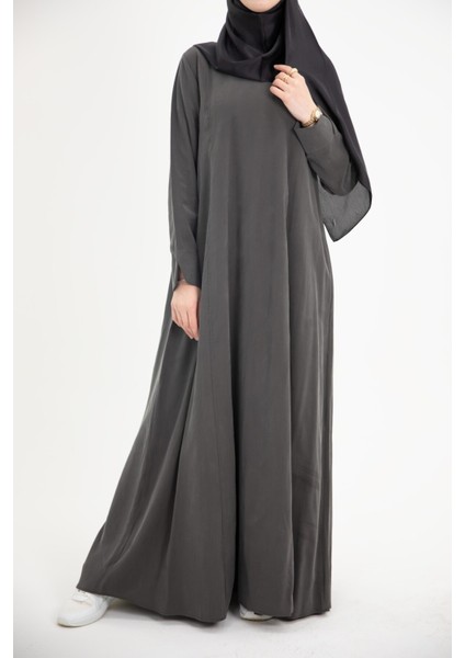 Ankanoor Modal Cupra Yırtmaç Kol Drapeli Elbise ANKA253003 indirimleri