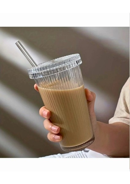 2 Adet Latte Bardağı Origami Stil Pipetli Kapaklı Bardak, Isıya Dayanıklı fiyatları